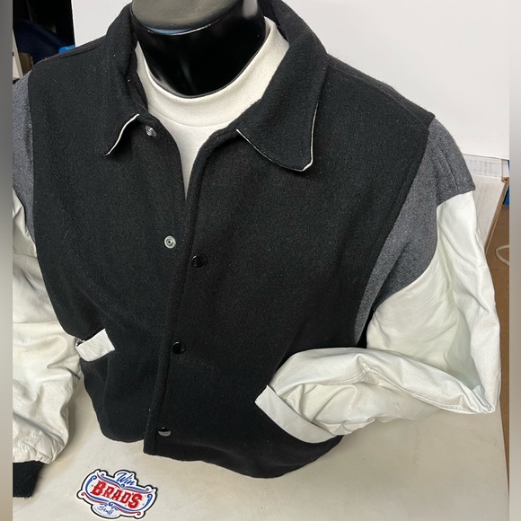 Vintage 80s Battery Studios NYC Varsity Jacket MED Recorded Here Zeppelin CURE - Picture 4 of 8